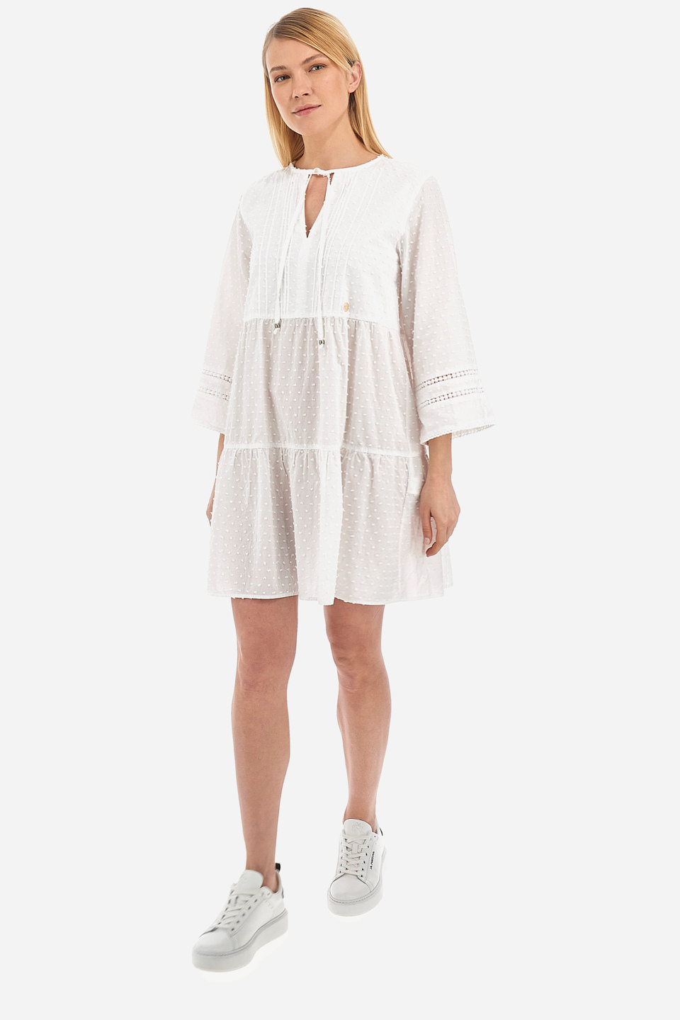 Women's regular fit 100% cotton dress - Valaria | La Martina - Official Online Shop