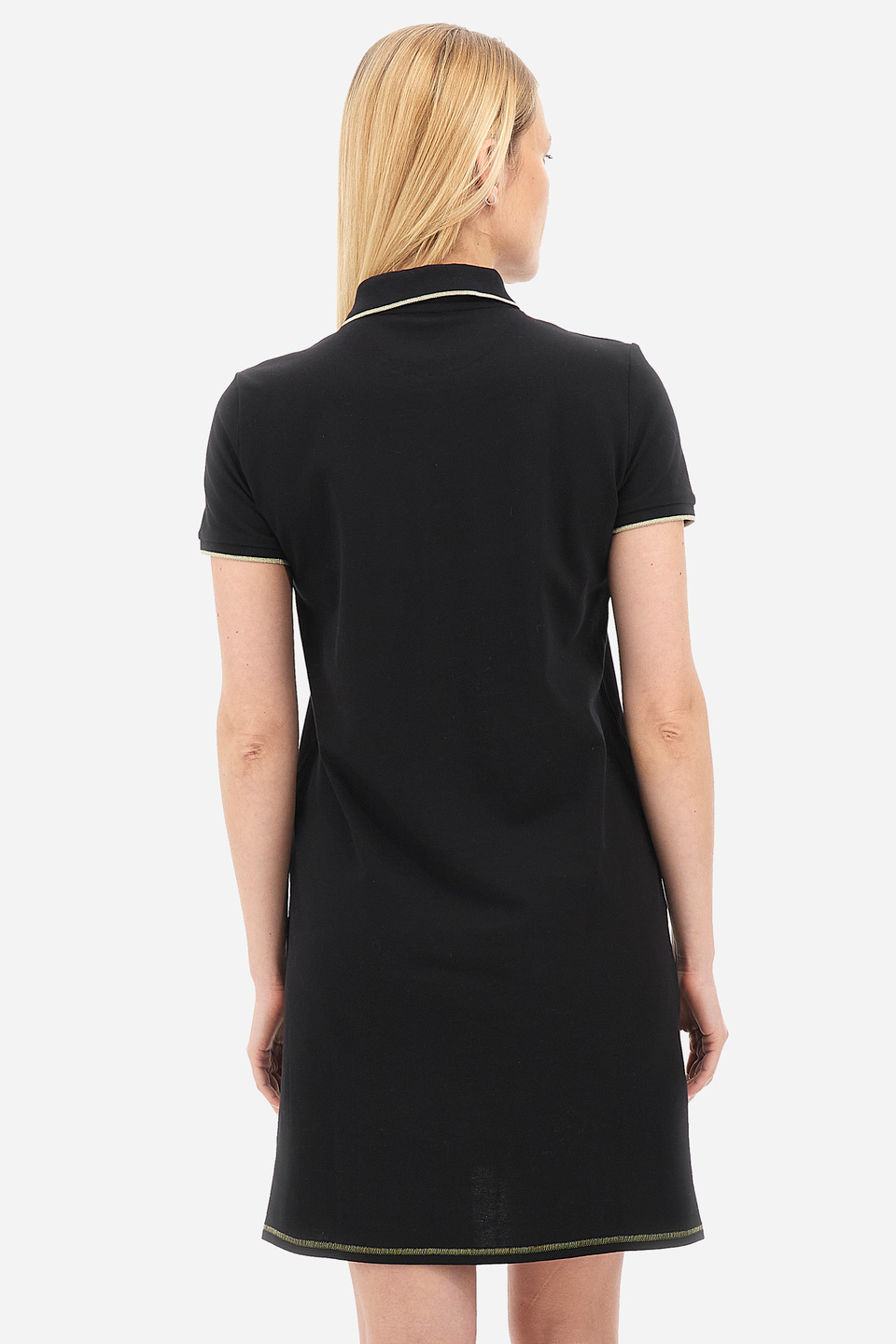 Vestito da donna maniche corte in cotone elasticizzato regular fit - Reimo | La Martina - Official Online Shop