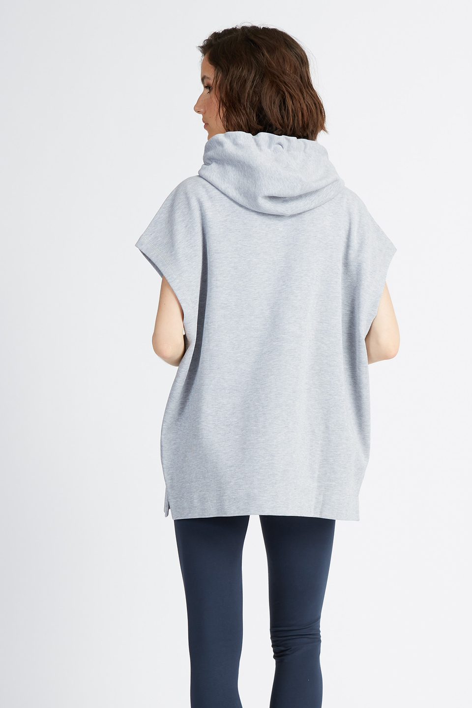 Ärmelloses Damen-Sweatshirt mit durchgehendem Reißverschluss, einfarbig Polo Academy - Vondra | La Martina - Official Online Shop