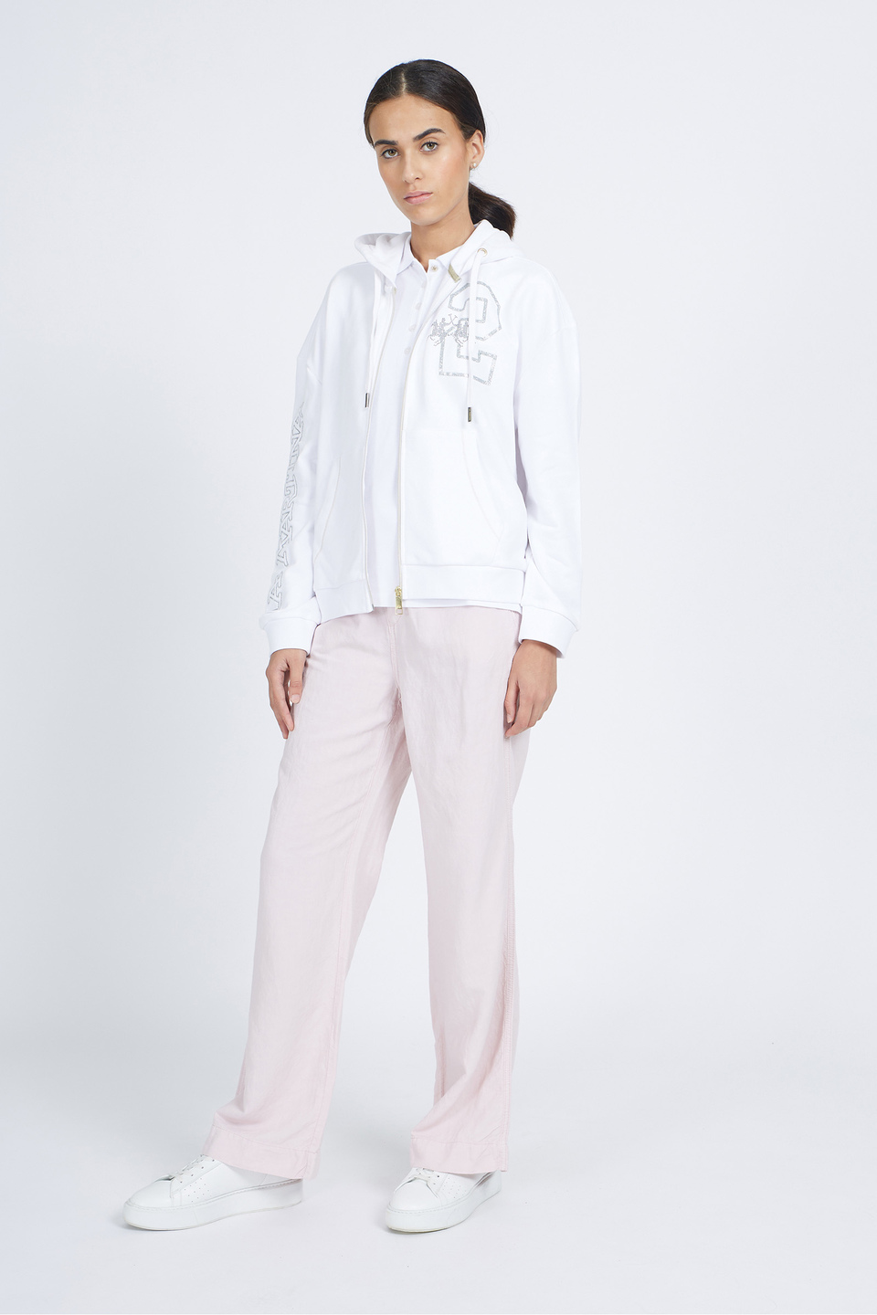 Women's regular fit cotton blend sweaT-shirt - Verge | La Martina - Official Online Shop