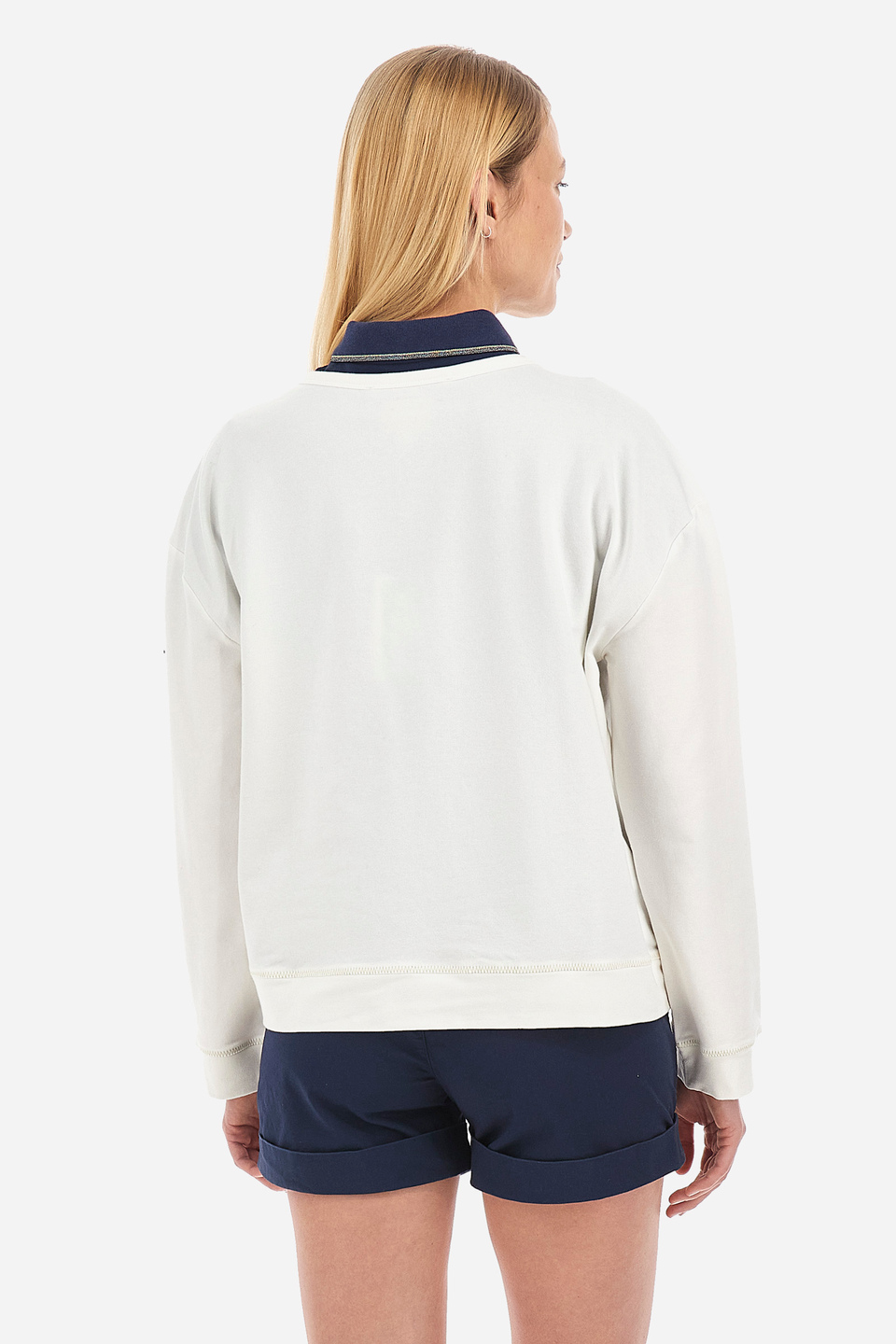 Women's regular fit cotton blend sweaT-shirt - Venita | La Martina - Official Online Shop