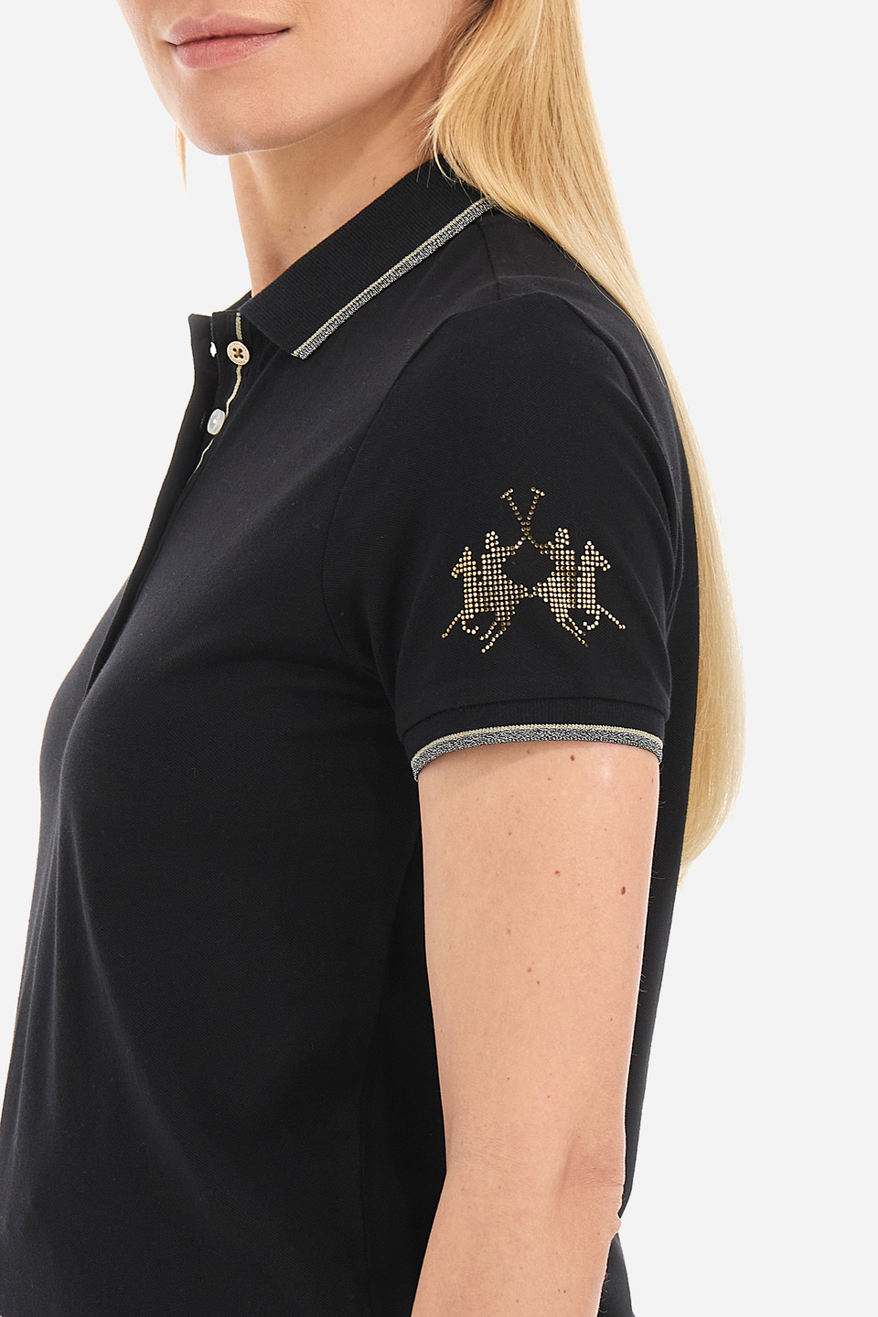 Polo femme en coton, coupe classique - Vinia | La Martina - Official Online Shop