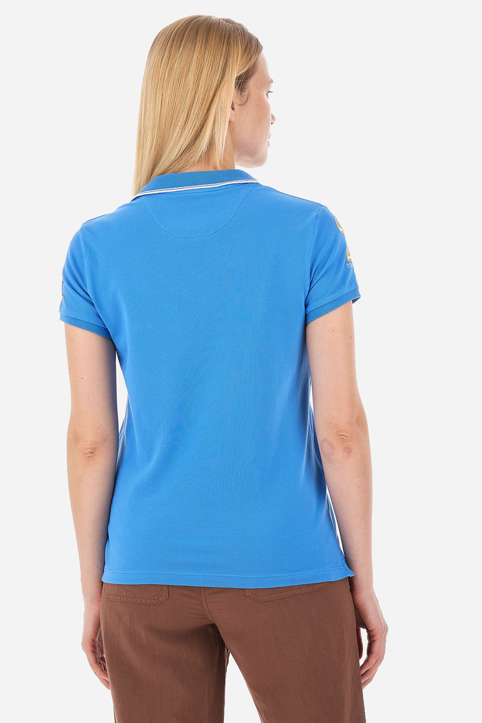 Damen-Poloshirt aus Baumwolle mit normaler Passform- Velma | La Martina - Official Online Shop