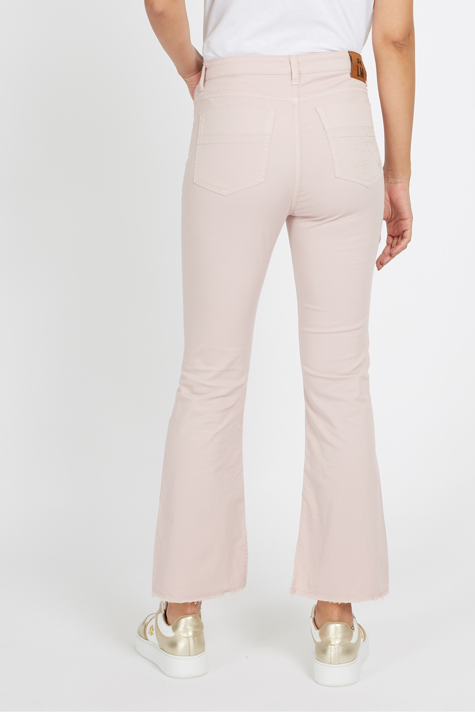 Pantalone da donna in cotone elasticizzato 5 tasche regular fit - Vane | La Martina - Official Online Shop