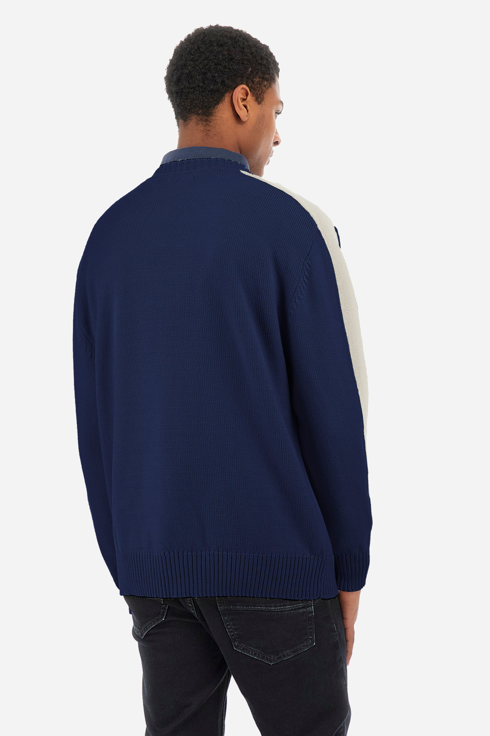 Jersey de cuello redondo de ajuste cómodo para hombre - Wajih | La Martina - Official Online Shop
