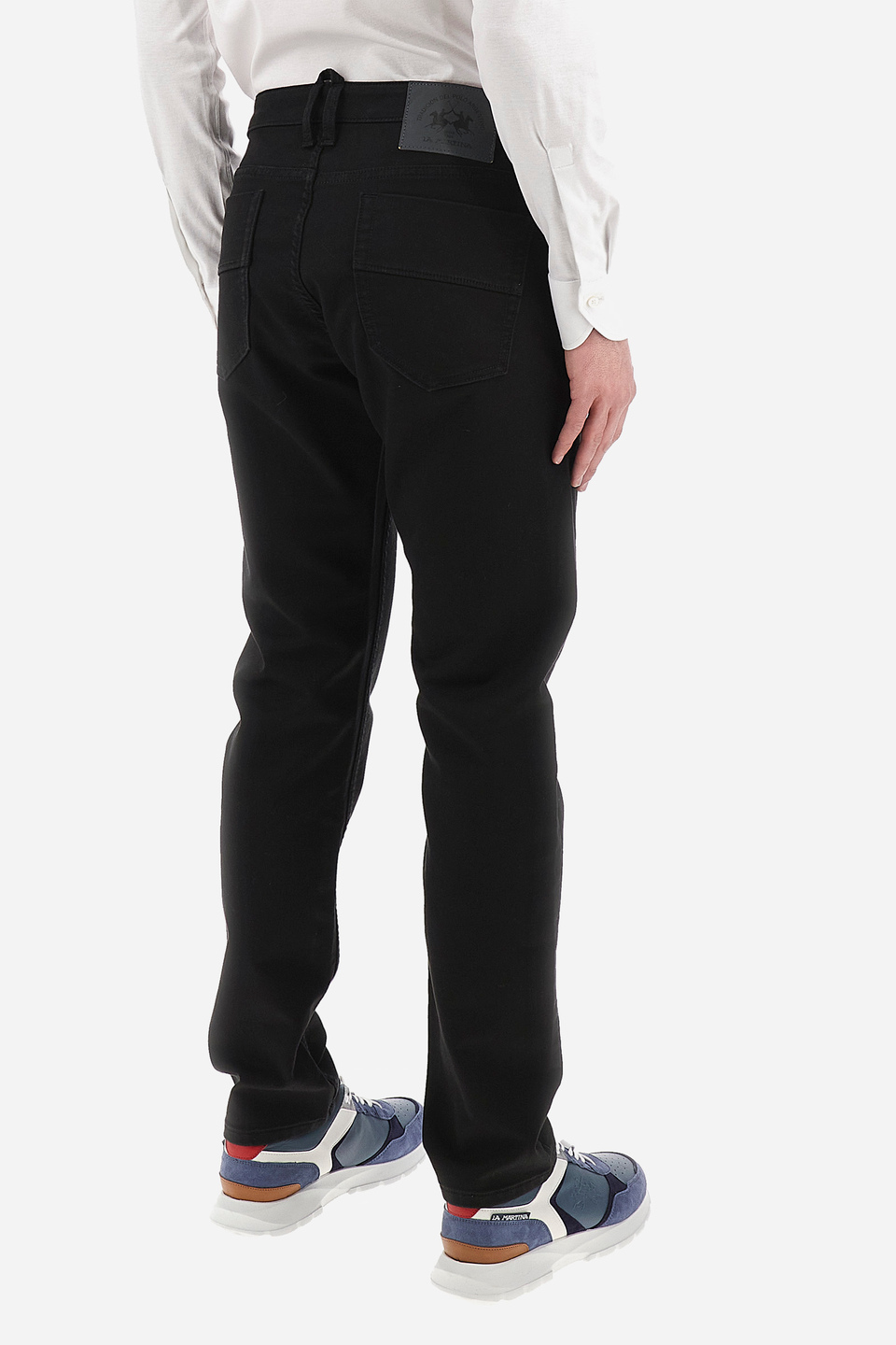Man trousers in straight fit - Waldorf | La Martina - Official Online Shop