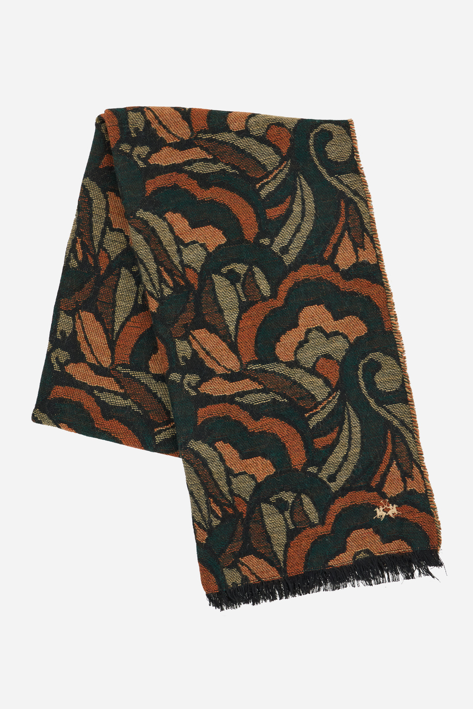 Unisex wool blend pashmina scarf | La Martina - Official Online Shop