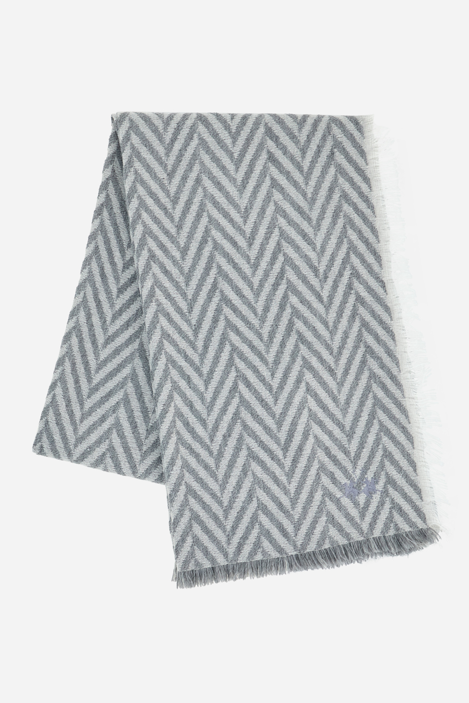 Sciarpa con frange laterali in tessuto | La Martina - Official Online Shop