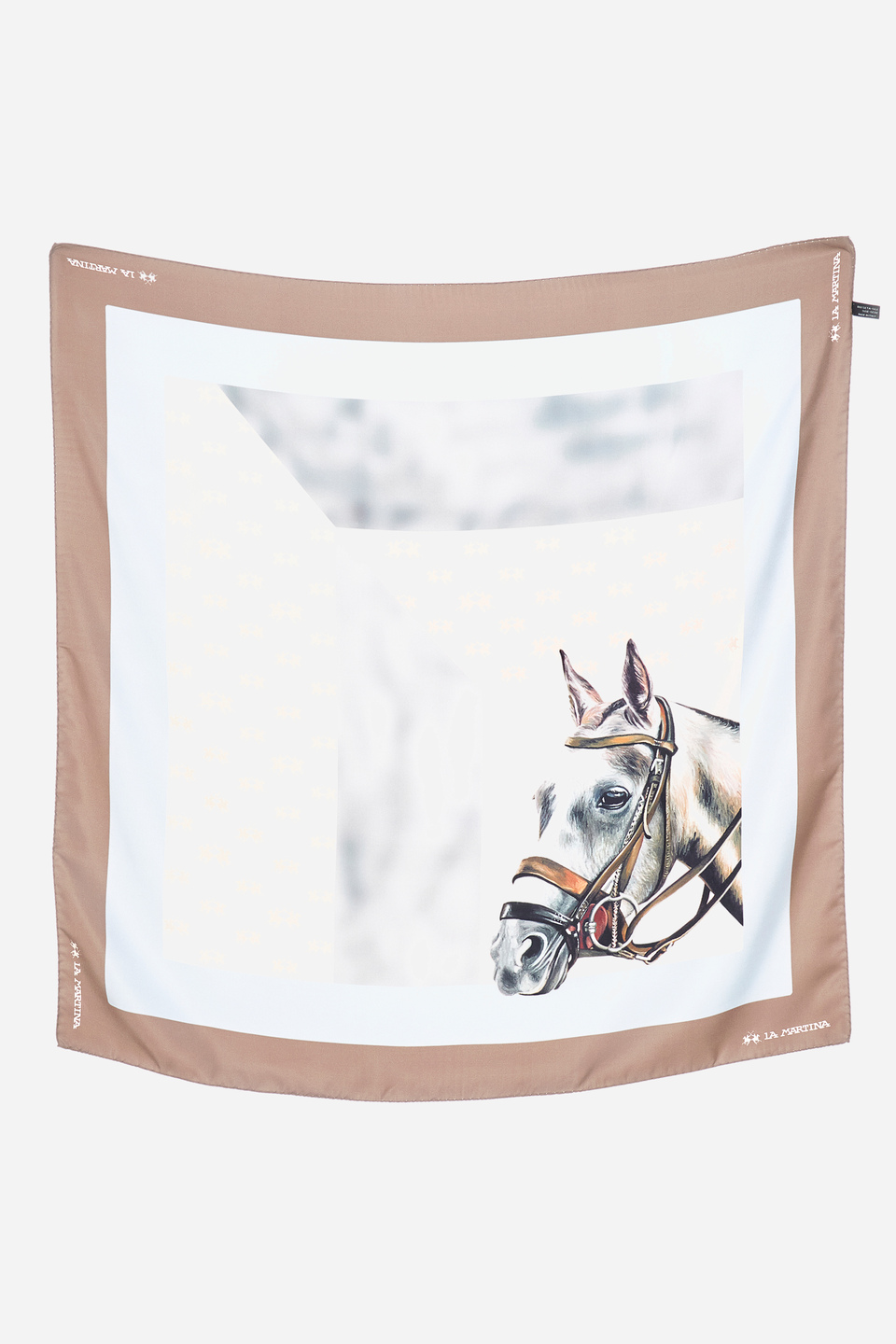 Multicolor scarf in silk | La Martina - Official Online Shop