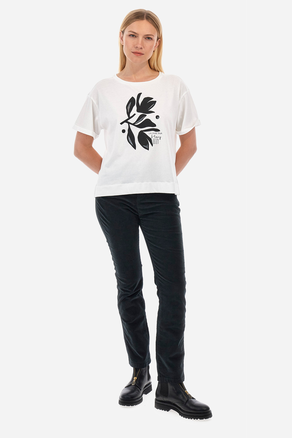 Tee-shirt femme coupe classique - Welda | La Martina - Official Online Shop
