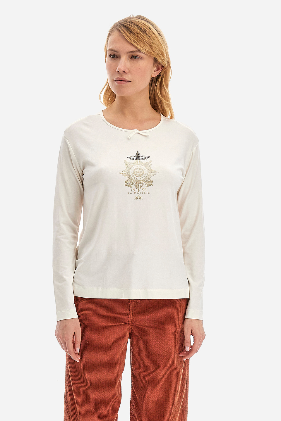 Damen -T -Shirt regular fit - Wyetta | La Martina - Official Online Shop