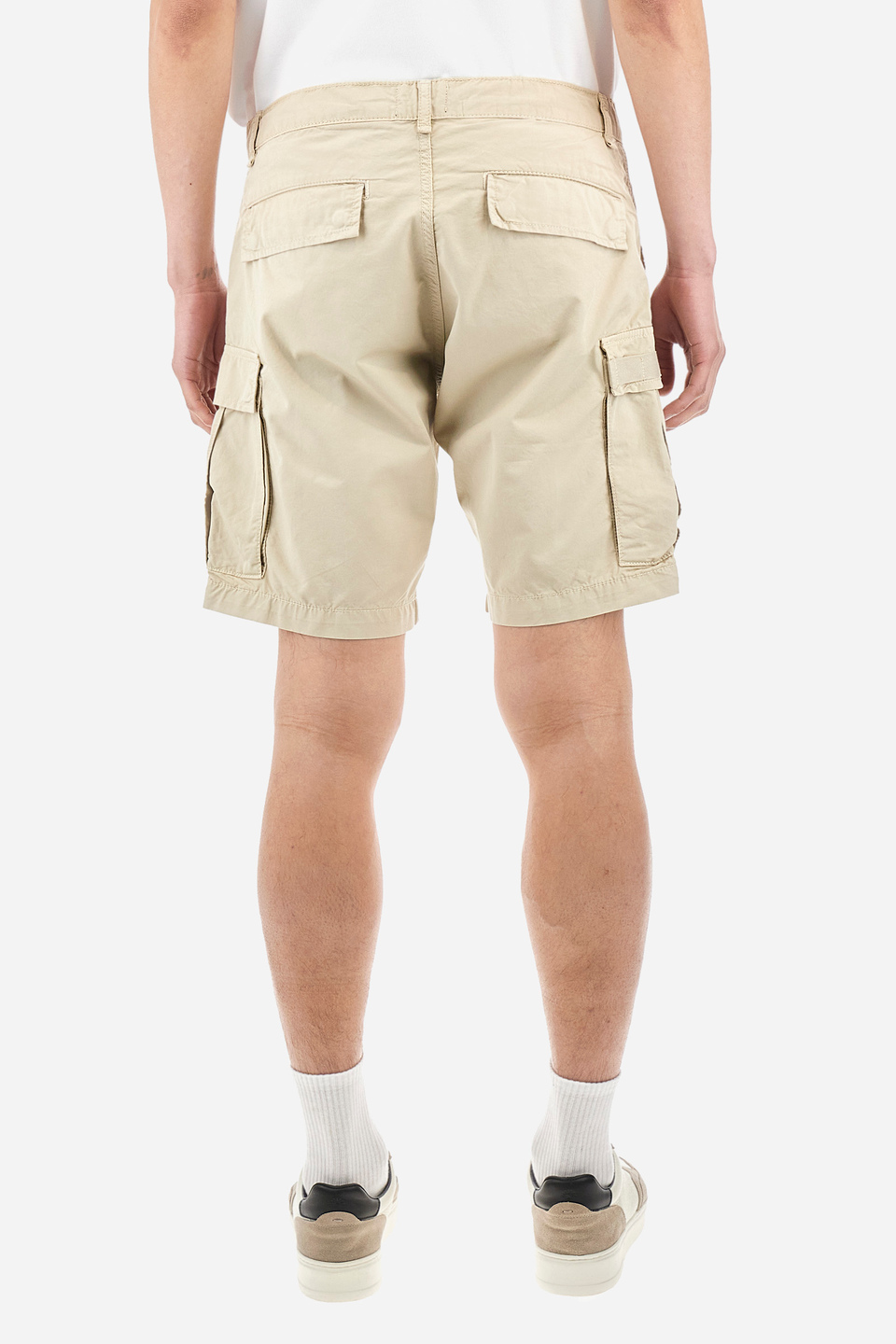 Regular-fit Bermuda cargo shorts in cotton - Yeoman | La Martina - Official Online Shop
