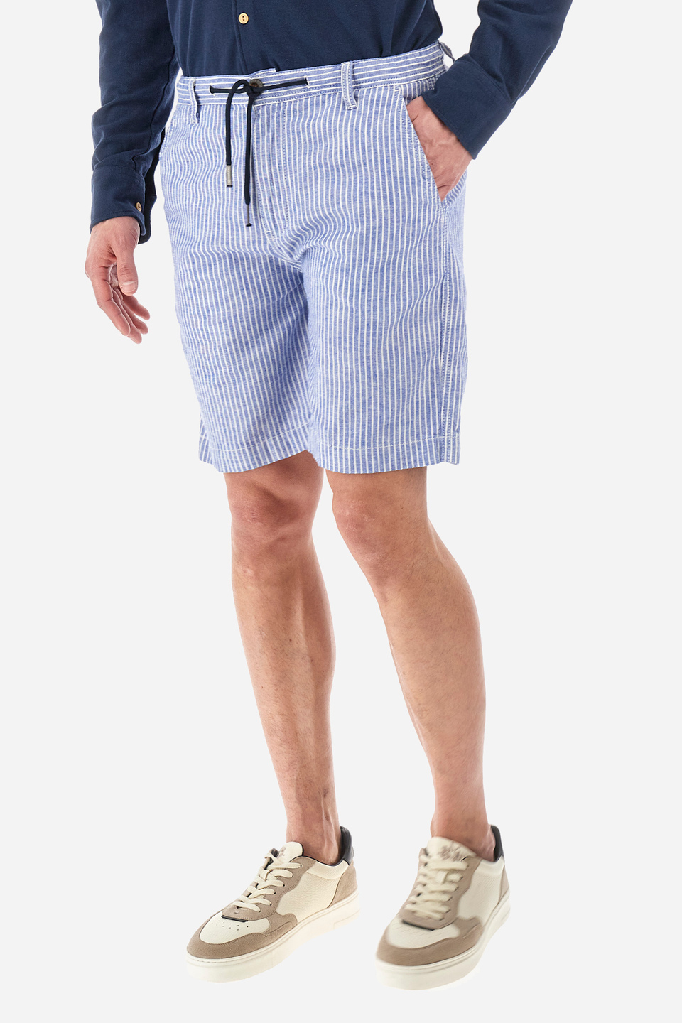 Regular-fit chino Bermudas in cotton - Young | La Martina - Official Online Shop