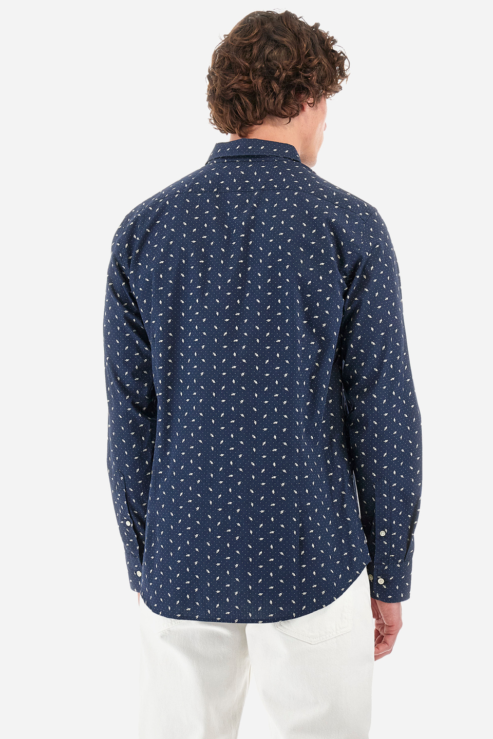 Chemise à motif coupe classique en coton - Rodolfo | La Martina - Official Online Shop