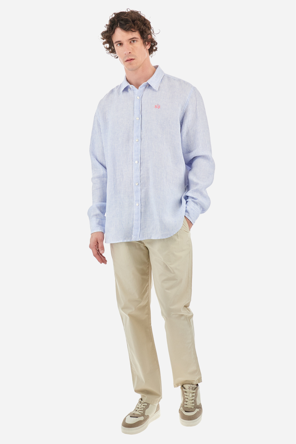 Hemd aus Baumwolle mit Streifenprint - Rodolfo | La Martina - Official Online Shop