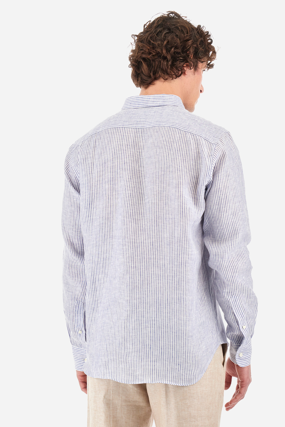 Hemd aus Baumwolle mit Streifenprint - Rodolfo | La Martina - Official Online Shop
