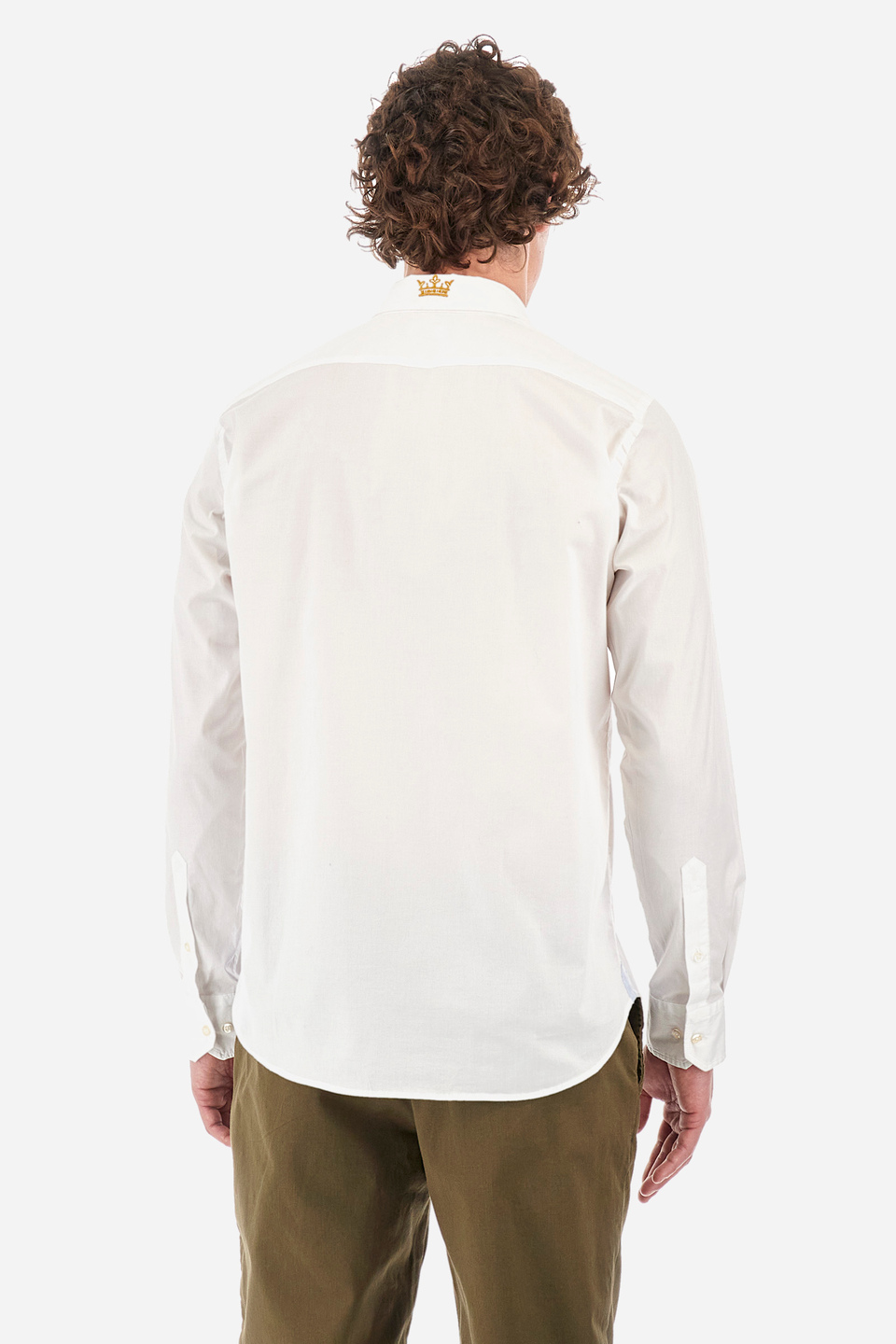 Camisa de algodón elastizado de corte recto - Rodolfo | La Martina - Official Online Shop