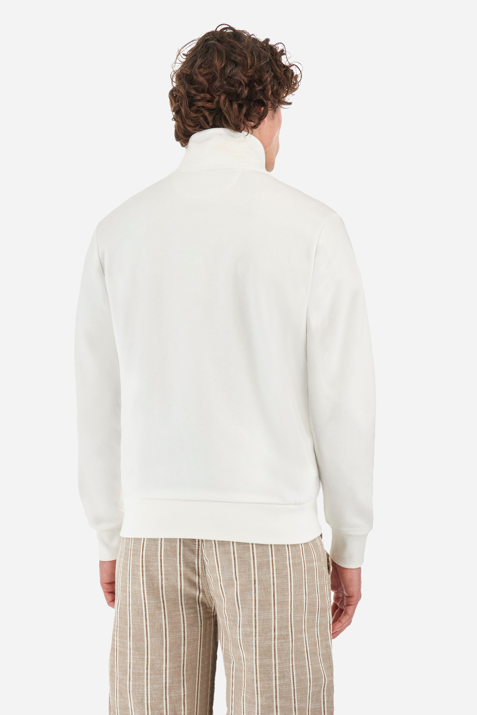 Regular-fit sweatshirt in cotton - Rodas | La Martina - Official Online Shop