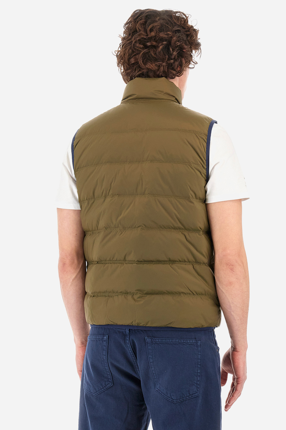 Regular-fit gilet in synthetic fabric - Yusri | La Martina - Official Online Shop