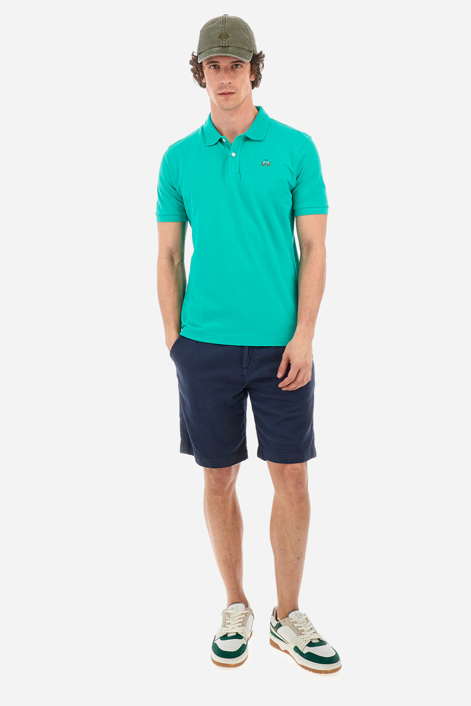 Slim-fit polo shirt in stretch cotton - Eduardo | La Martina - Official Online Shop