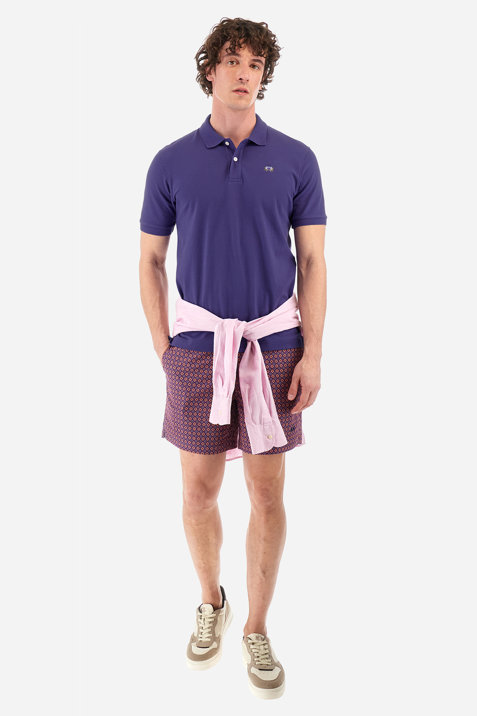 Polo slim fit in cotone elasticizzato - Eduardo | La Martina - Official Online Shop