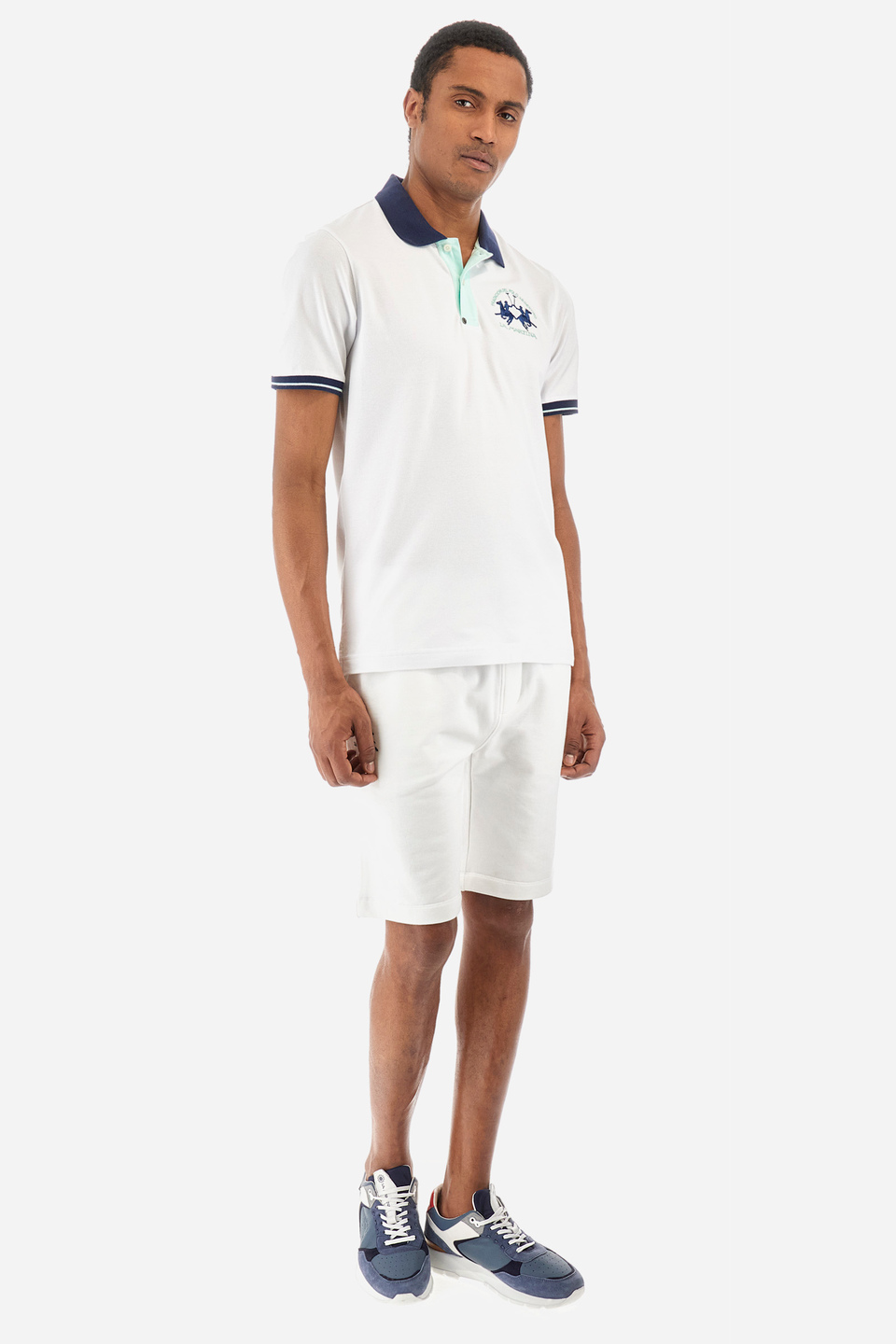 Regular-fit polo shirt in elasticated cotton - Trixie | La Martina - Official Online Shop