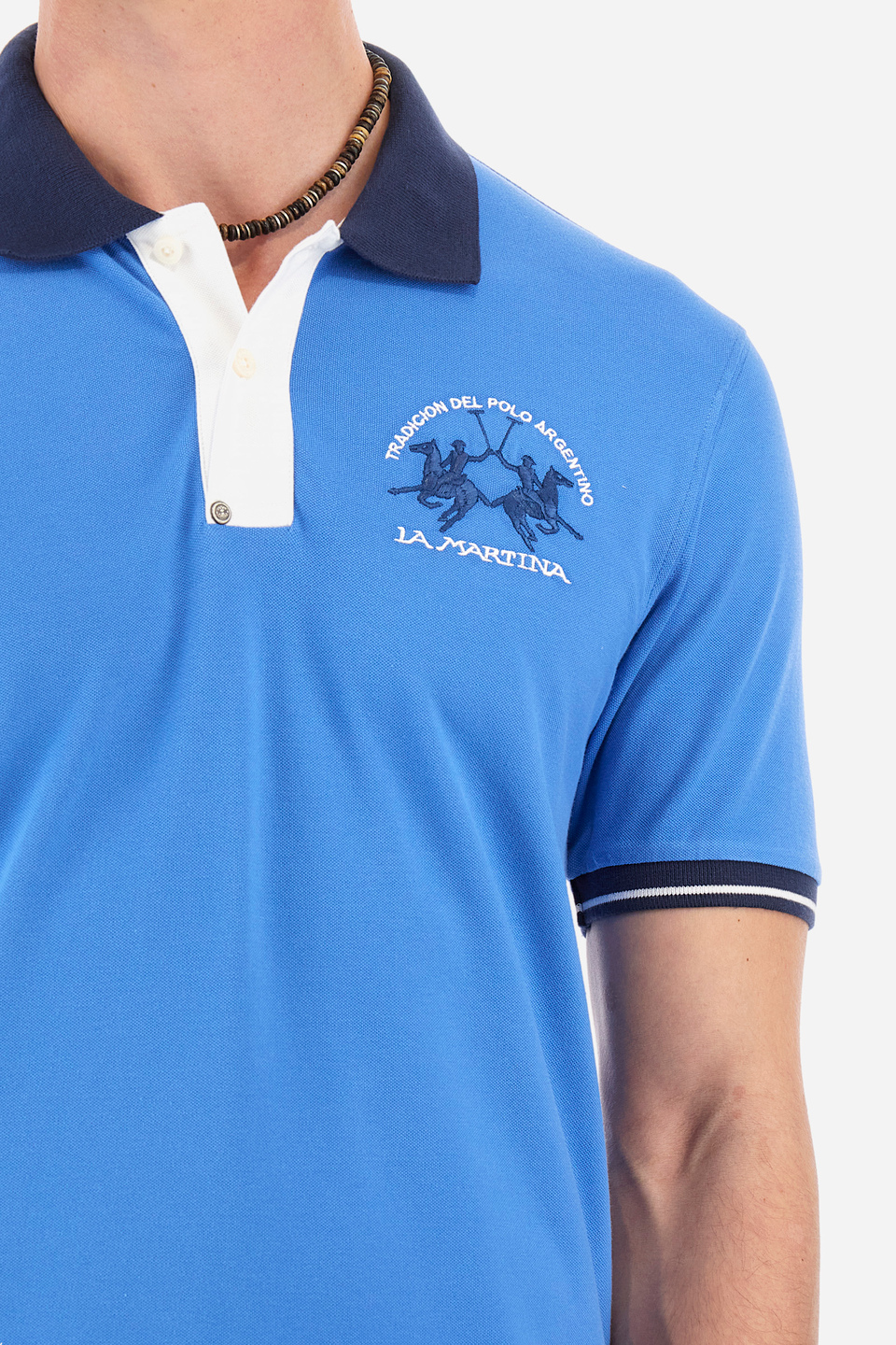 Regular-fit polo shirt in elasticated cotton - Trixie | La Martina - Official Online Shop
