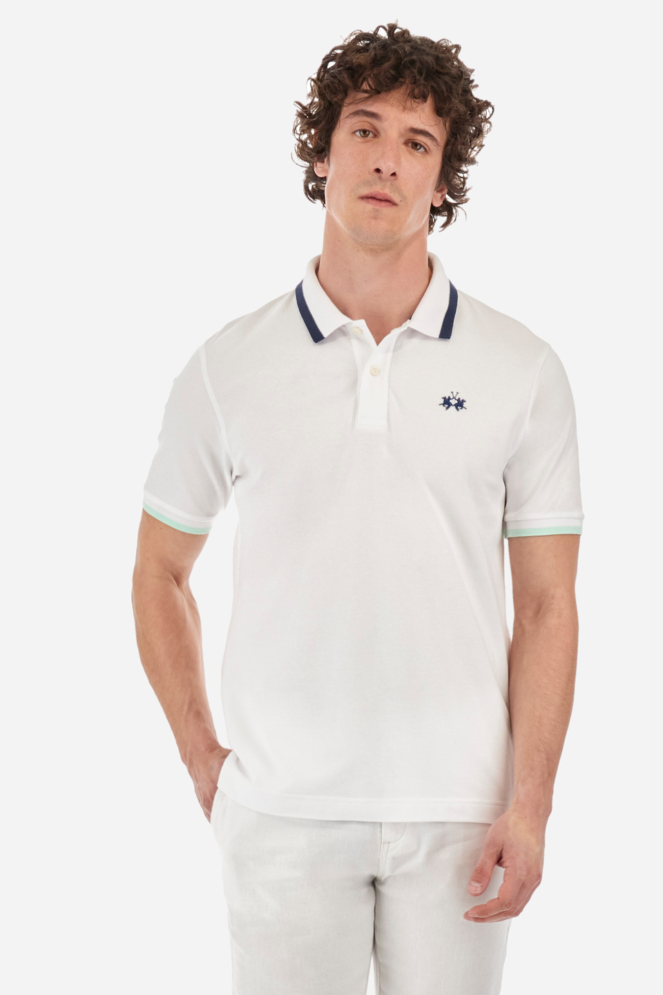 Poloshirt aus Stretch-Baumwolle Slim Fit - Russell | La Martina - Official Online Shop