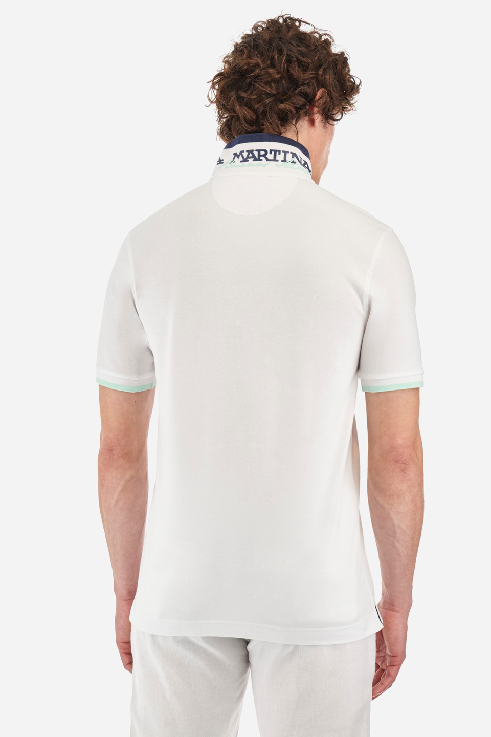 Slim-fit polo shirt in elasticated cotton - Russell | La Martina - Official Online Shop