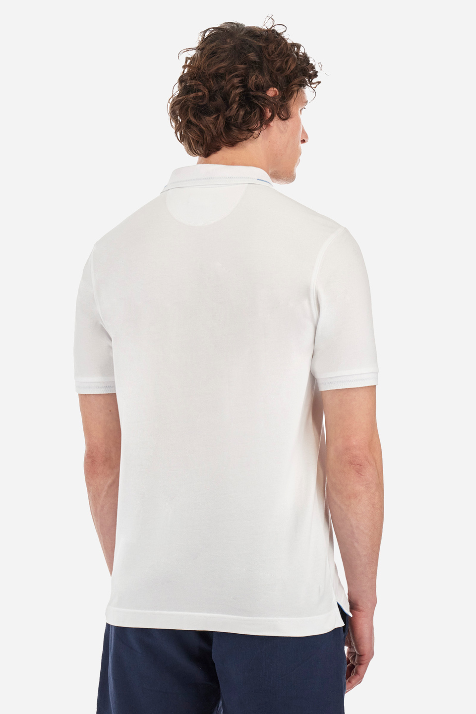 Regular-fit polo shirt in elasticated cotton - Valene | La Martina - Official Online Shop