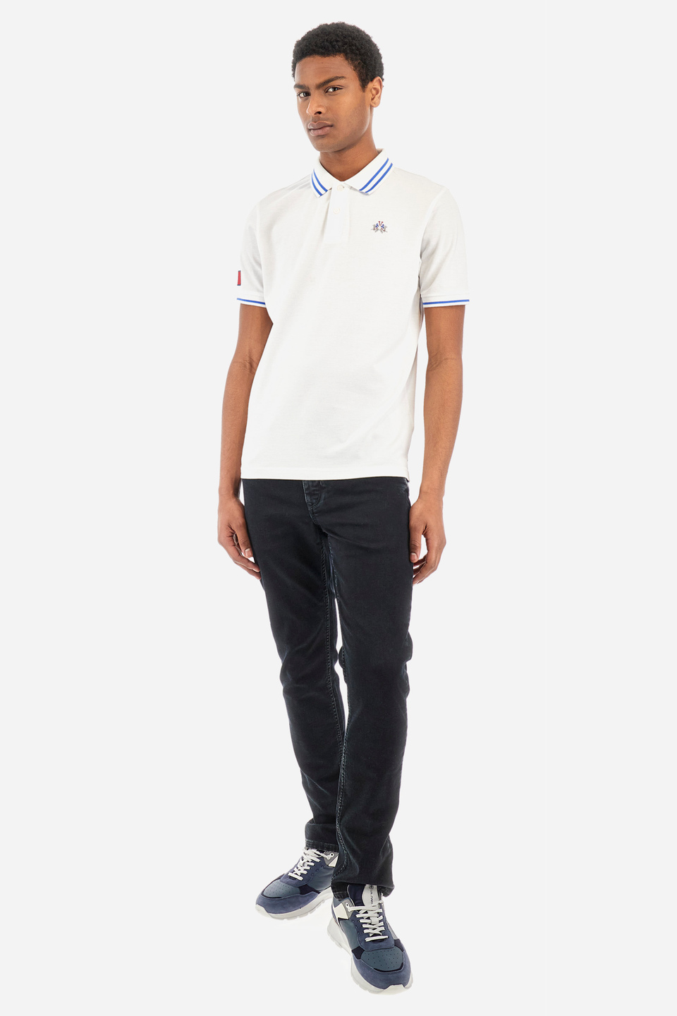 Regular-fit cotton polo shirt - Yehudah | La Martina - Official Online Shop