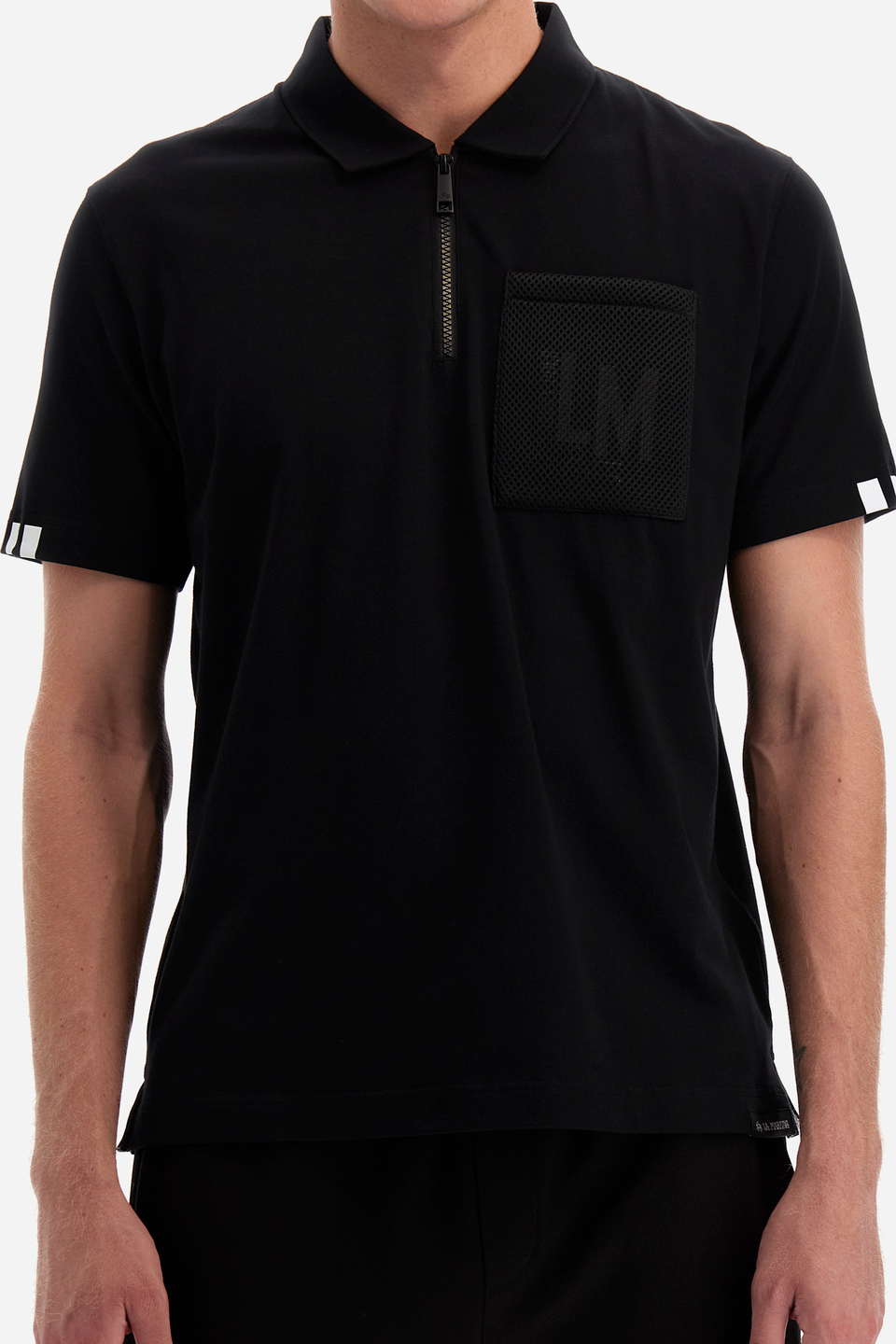 Regular-fit polo shirt in elasticated cotton - Yates | La Martina - Official Online Shop