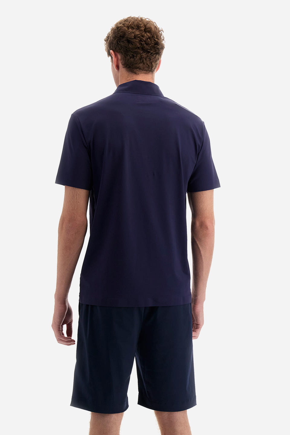 Regular-fit polo shirt in synthetic fabric - Yosemite | La Martina - Official Online Shop