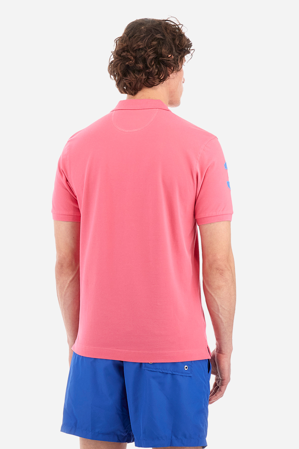 Regular-fit polo shirt in elasticated cotton - Ray | La Martina - Official Online Shop