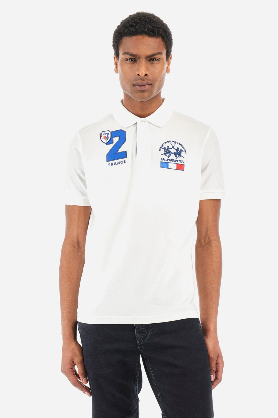 Poloshirt aus Baumwolle Regular Fit – Yisroel | La Martina - Official Online Shop