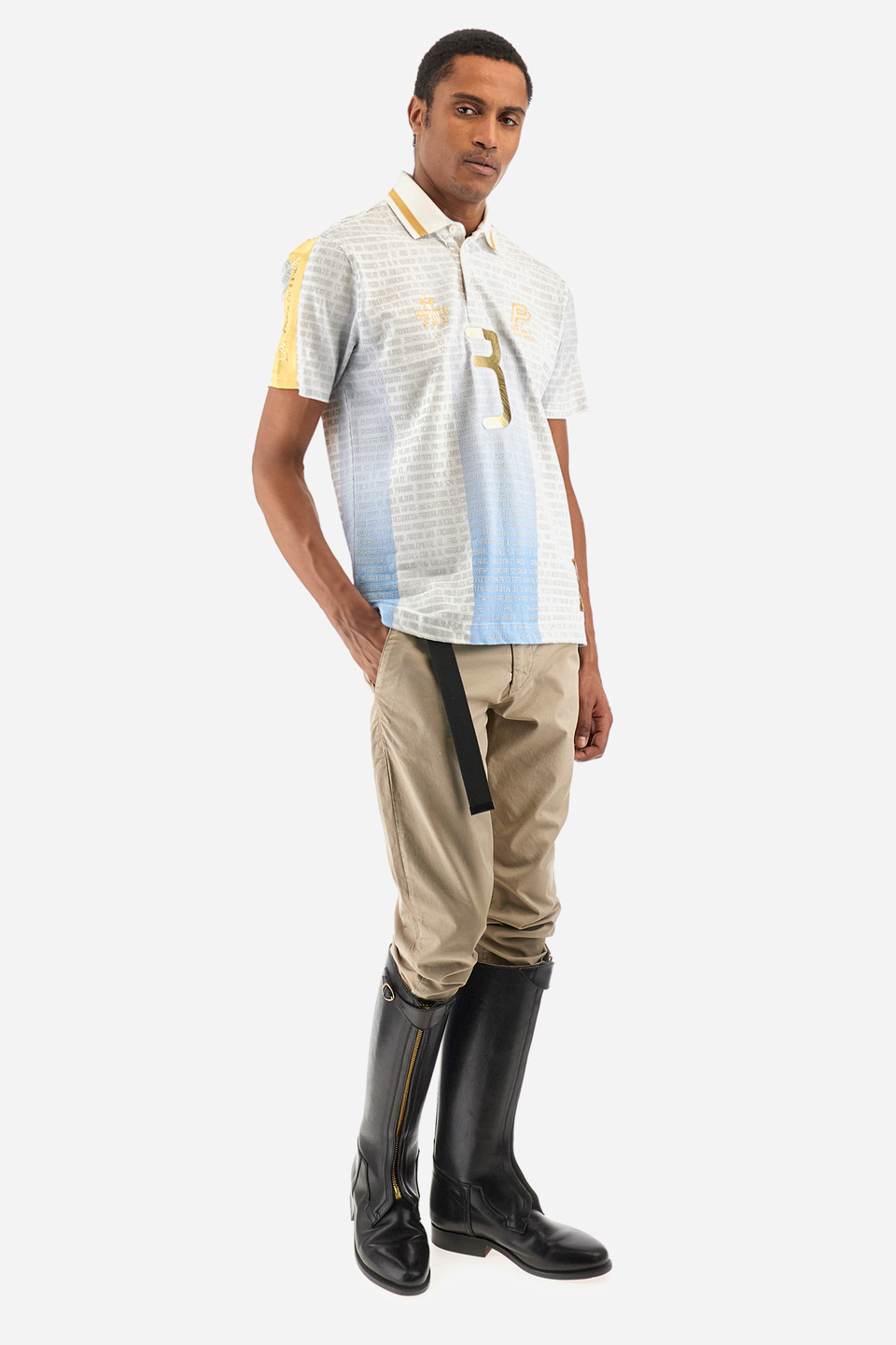 Poloshirt aus Stretch-Baumwolle Regular Fit – Yoshiya | La Martina - Official Online Shop