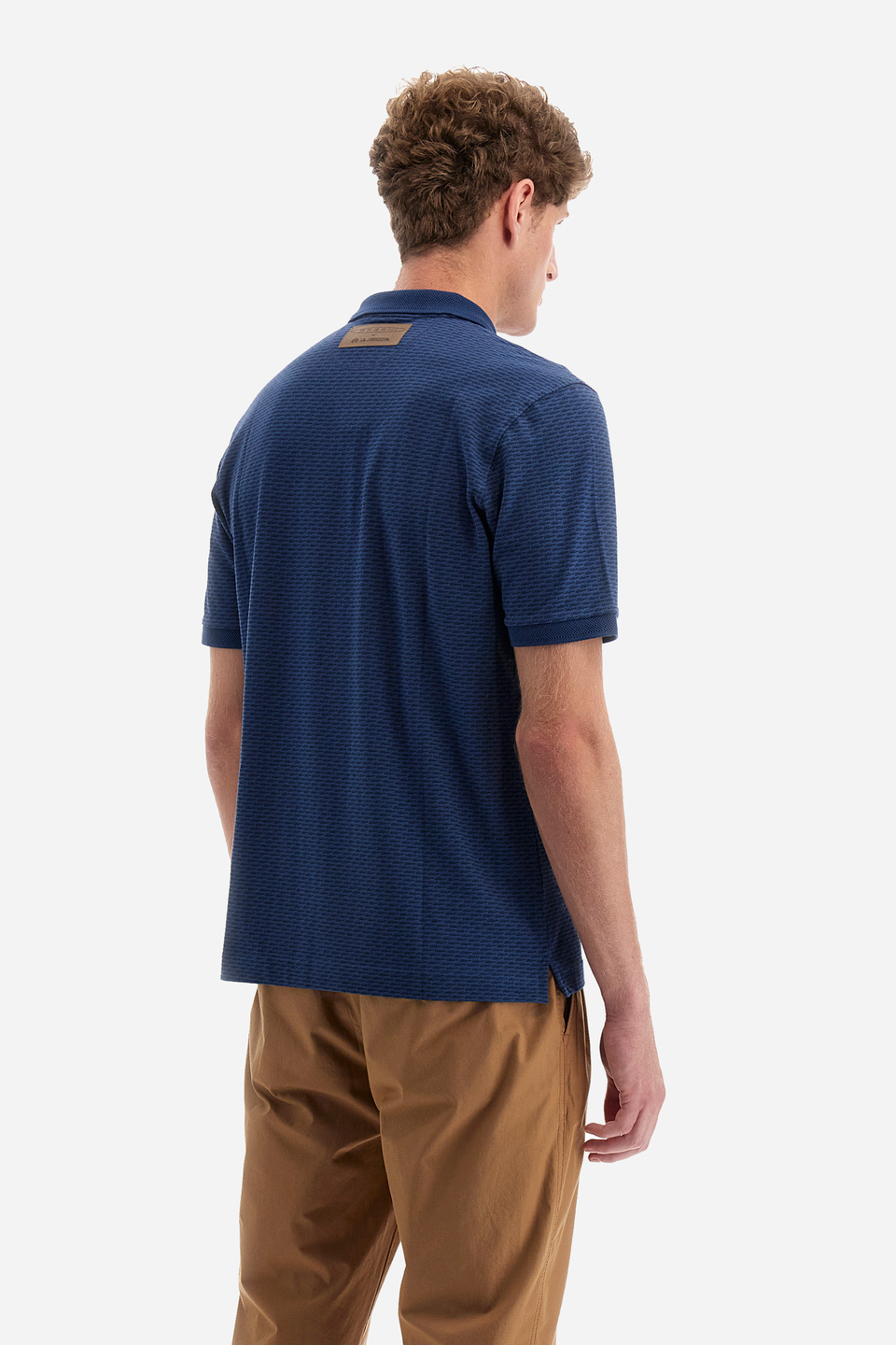 Regular-fit polo shirt in elasticated cotton - Yutaka | La Martina - Official Online Shop