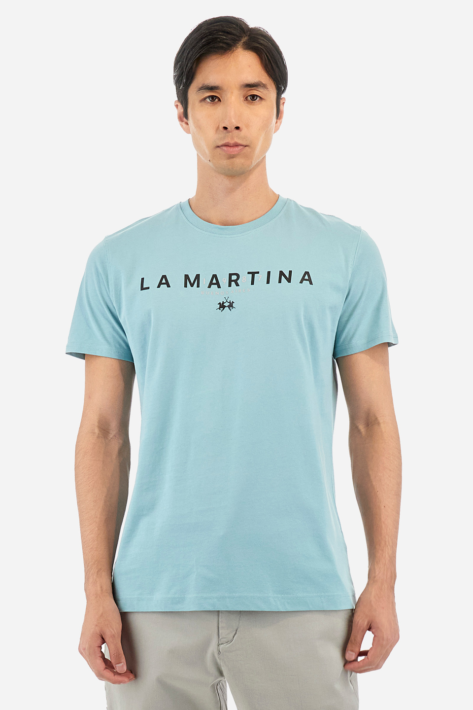 T-shirt homme coupe classique - Yann | La Martina - Official Online Shop
