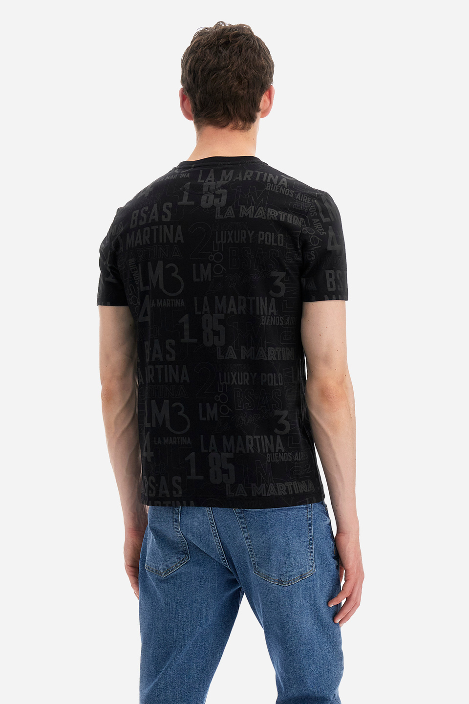T-Shirt aus Stretch-Baumwolle Regular Fit – Yvo | La Martina - Official Online Shop