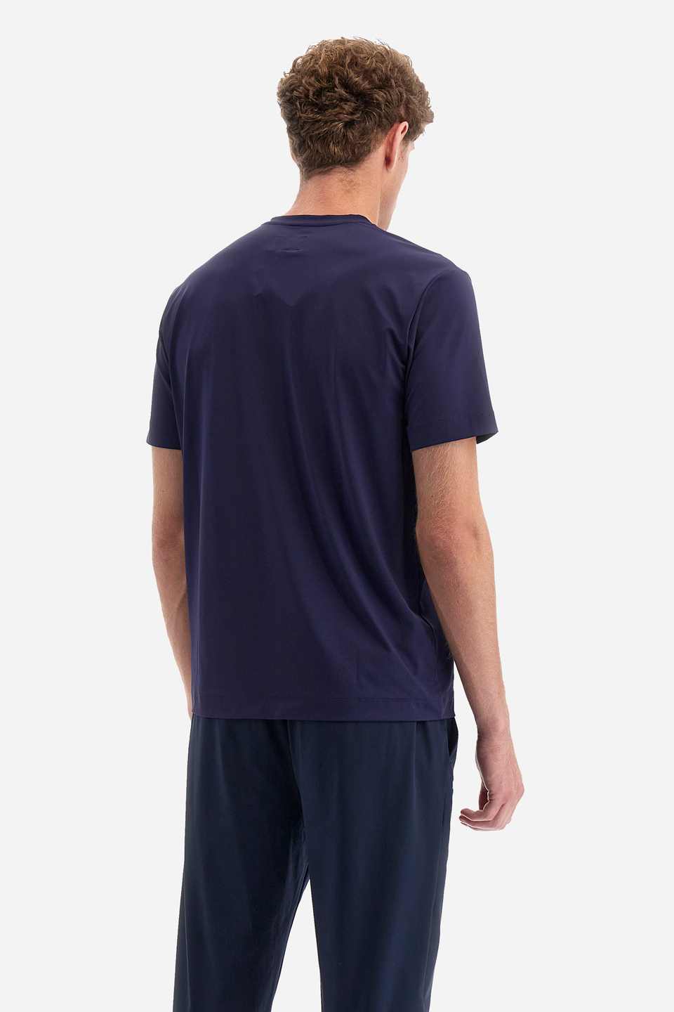 Regular-fit T-shirt in synthetic fabric - Ynyr | La Martina - Official Online Shop