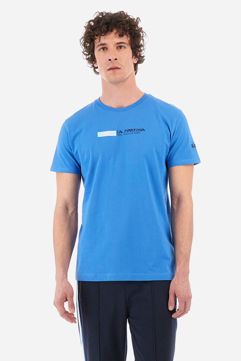 Regular-fit cotton T-shirt - Yasir | La Martina - Official Online Shop