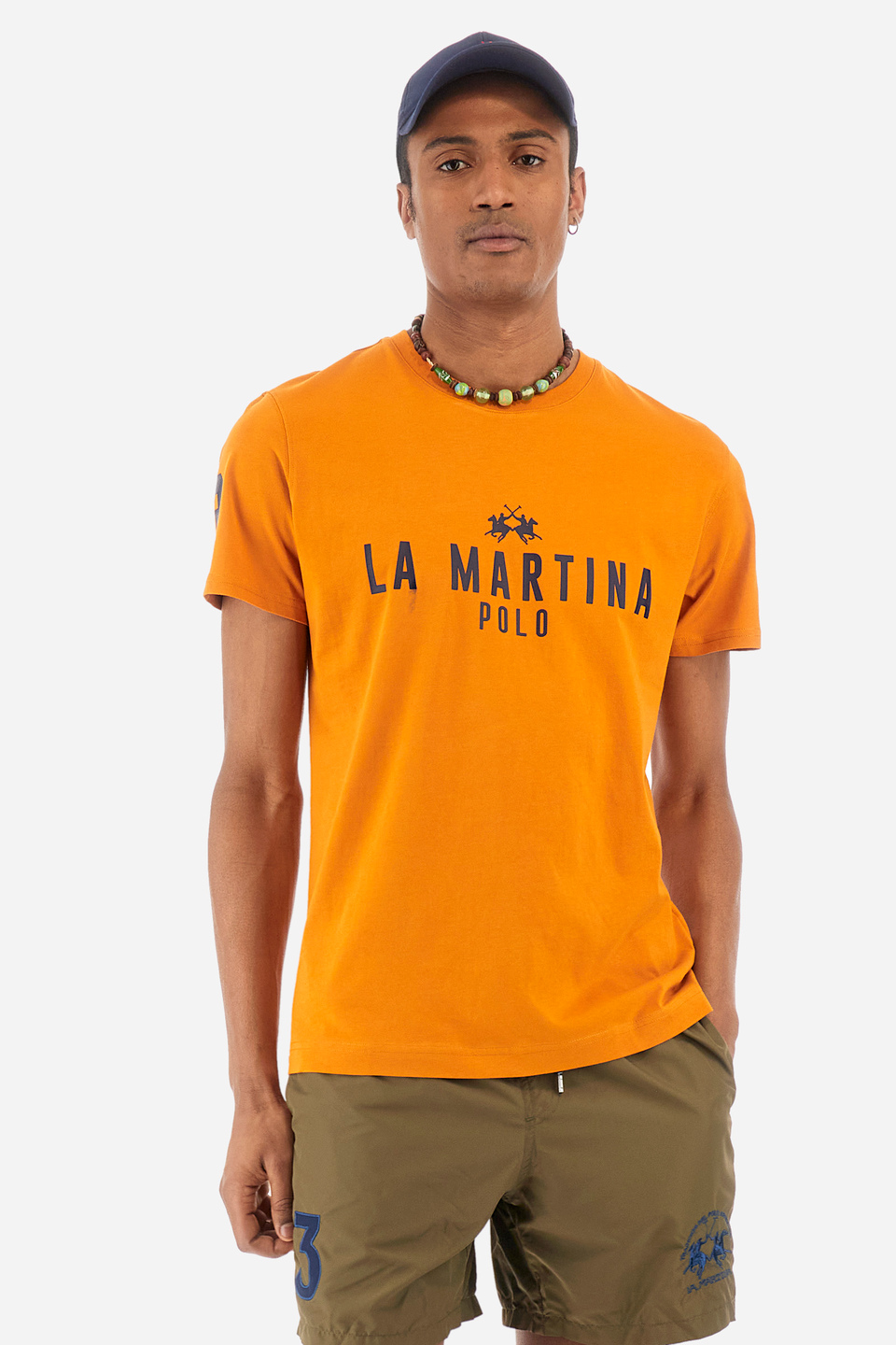 T-Shirt aus Baumwolle Regular Fit - Ysmael | La Martina - Official Online Shop