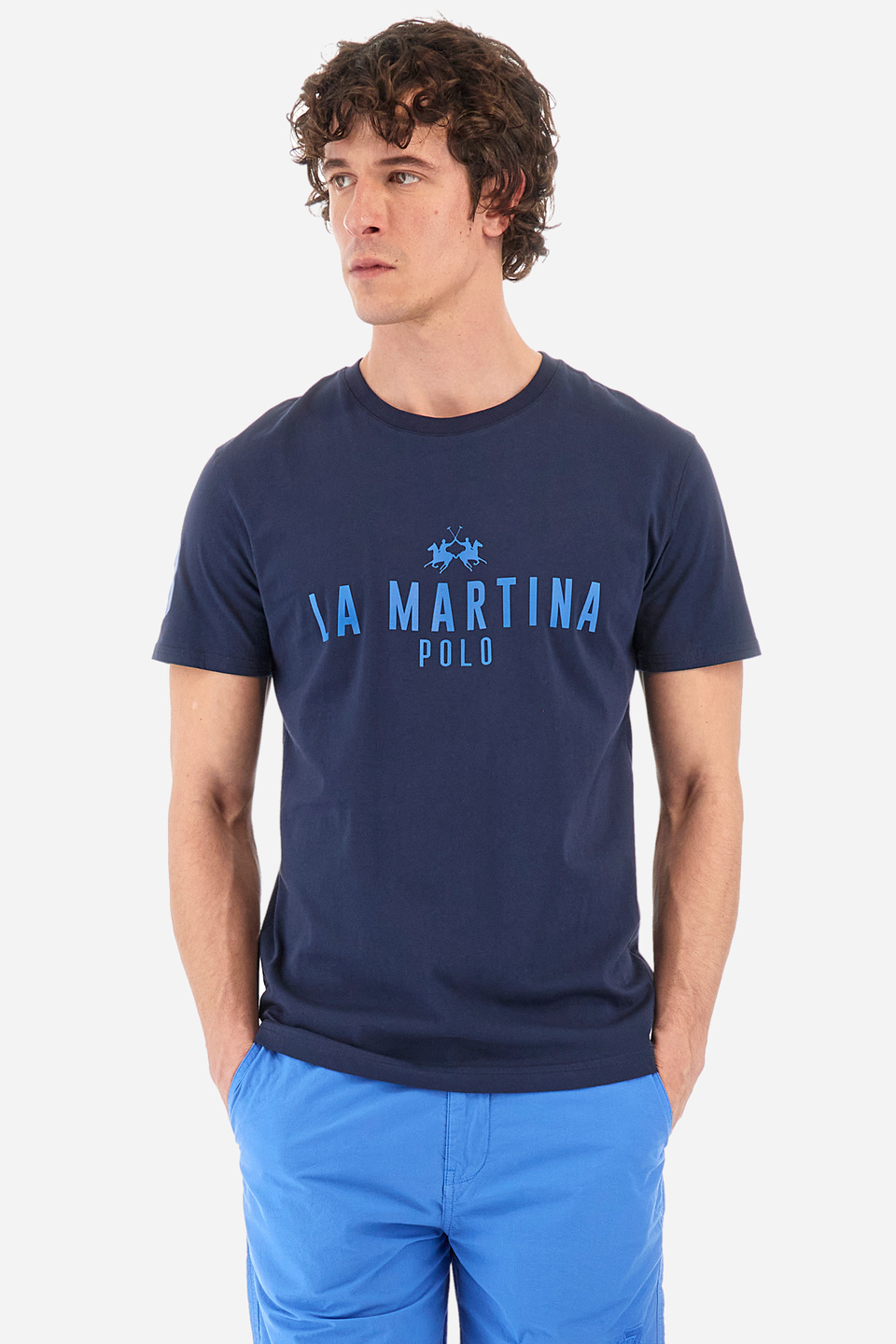 Remera de algodón de corte recto - Ysmael | La Martina - Official Online Shop