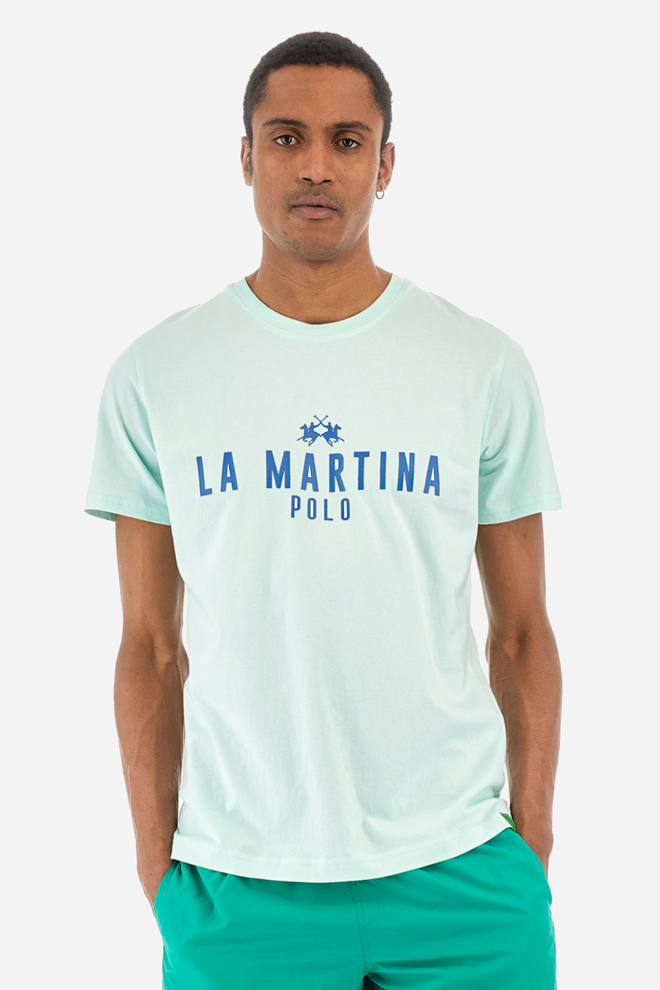 T-Shirt aus Baumwolle Regular Fit - Ysmael | La Martina - Official Online Shop