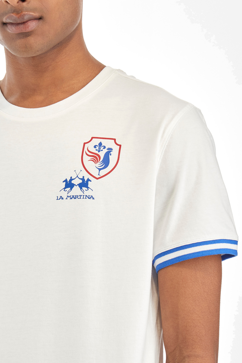 T-shirt regular fit in cotone - Yafeu | La Martina - Official Online Shop