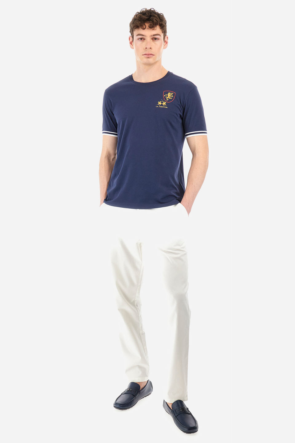 T-shirt coupe classique en coton - Yafeu | La Martina - Official Online Shop
