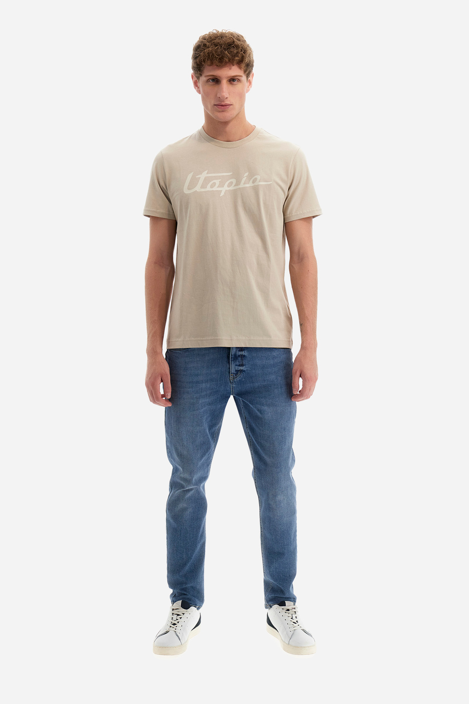 T-shirt coupe classique en coton - Yongsun | La Martina - Official Online Shop