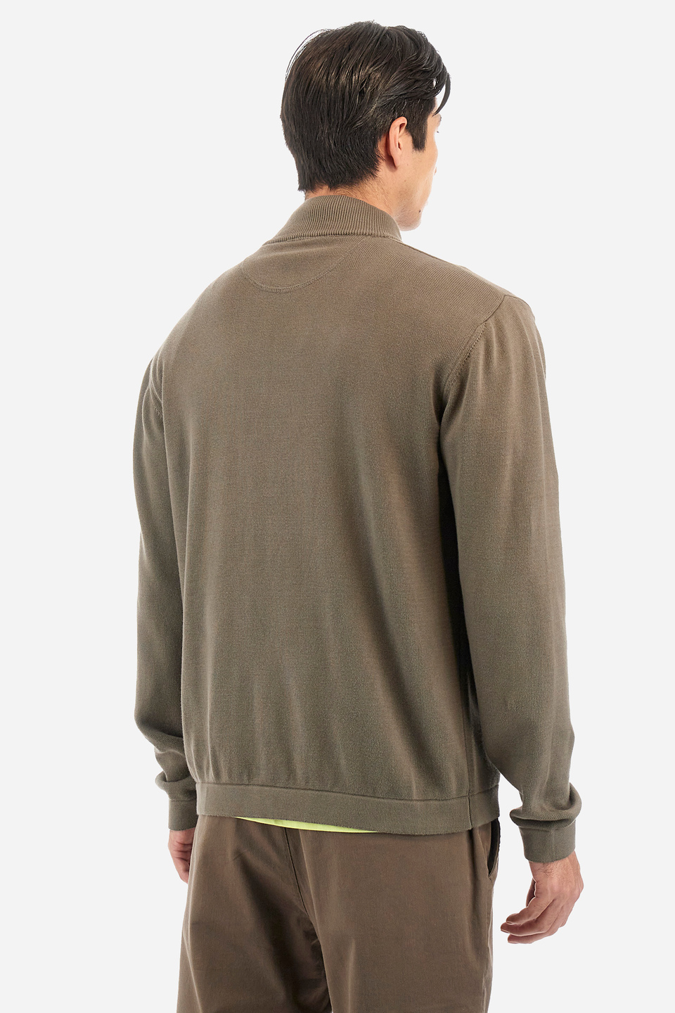 Men’s sweater in cotton with zip - Yannis | La Martina - Official Online Shop