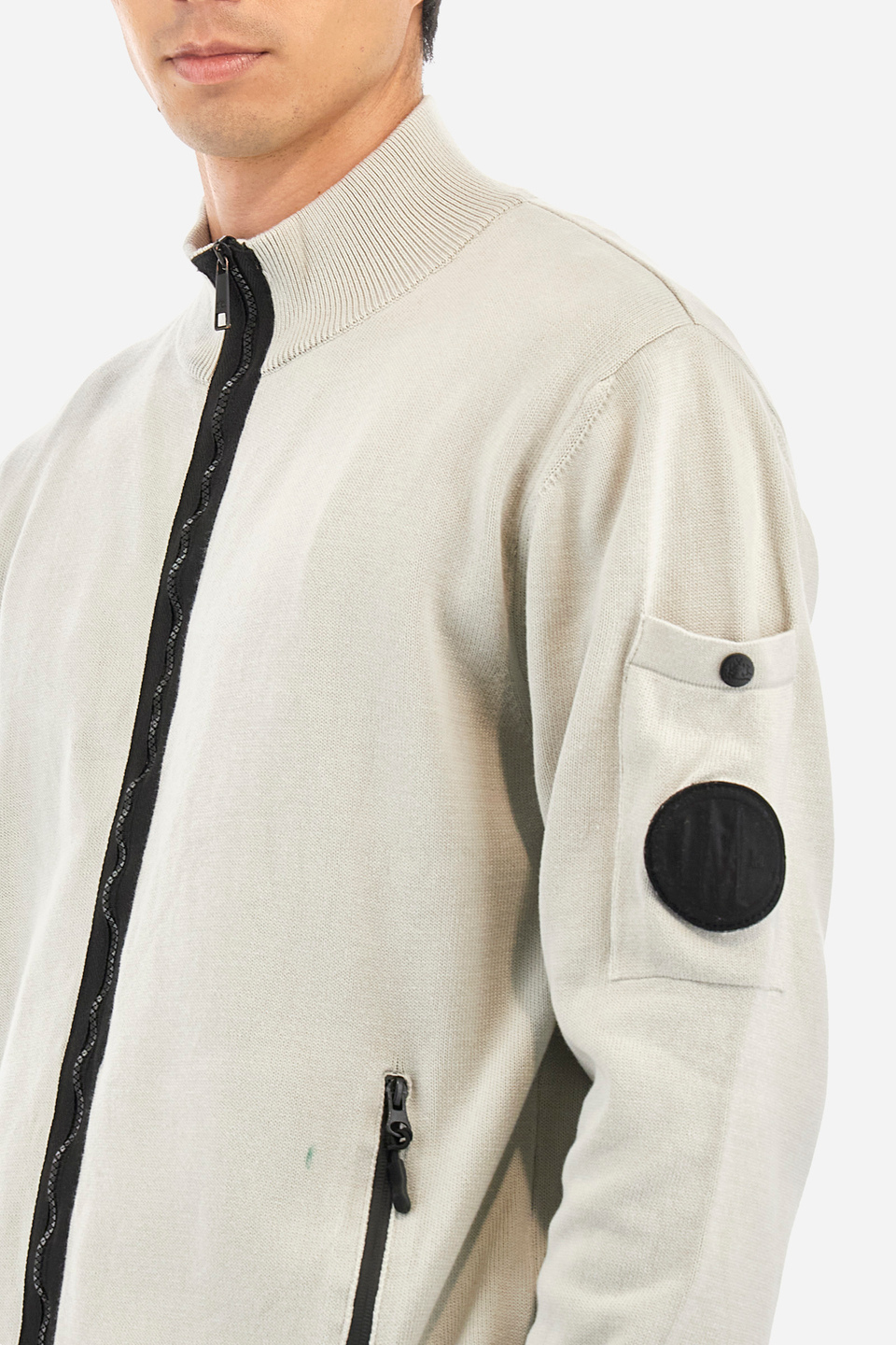 Men’s sweater in cotton with zip - Yannis | La Martina - Official Online Shop