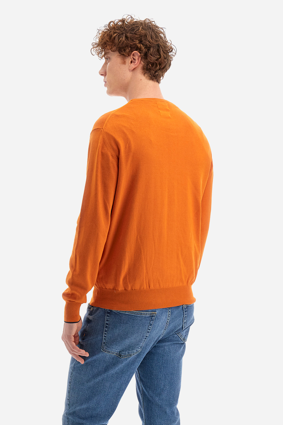 Sweater de algodón de corte recto - Yousef | La Martina - Official Online Shop